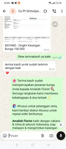 Testimonial Papan Bunga lebakpeundeuy