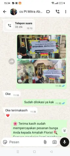Testimonial Papan Bunga lebakpeundeuy