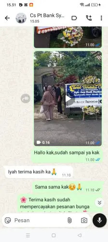 Testimonial Papan Bunga lebakpeundeuy